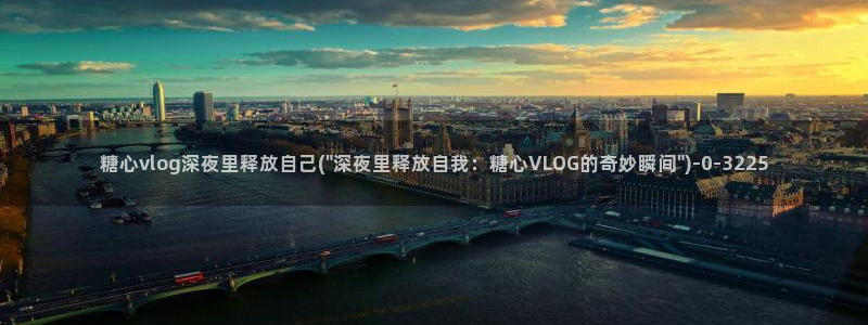 糖心vlog是干什么的